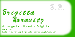 brigitta moravitz business card